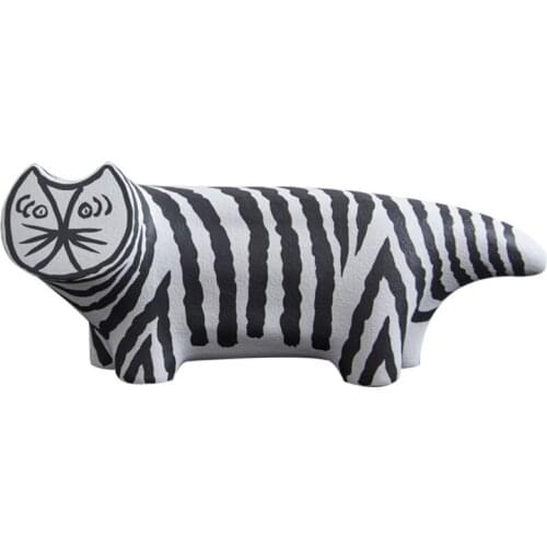 Nordic minimalist ceramic creative cat pattern ornaments Fashion living room hotel model room home soft desktop accessories