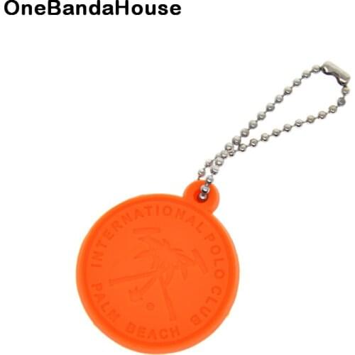 OneBandaHouse Custom Design Debossed Logo 2D Soft PVC Keychain