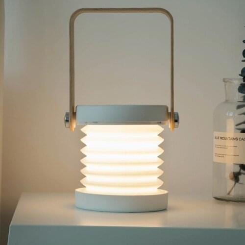 Dimmable Reading LED Night Light Foldable Touch Portable Lantern Lamp USB Rechargeable for Children Gift Night Lamp 3 Colors