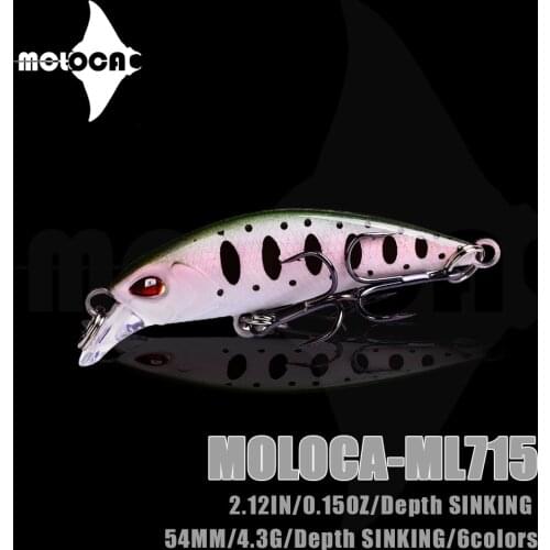 Fishing Lure Minnow Weights4.3g 54mm Mino Sinking Isca Artificial Hard Bait Wobbler Pesca Saltwater Lures Peche Pike Fish Tackle