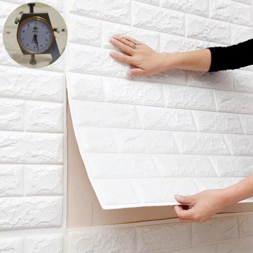 DIY Self-Adhesive 3D Brick Wall Sticker Living Room Decor Foam Waterproof Panel Covering Wallpaper TV Background Home Decoration