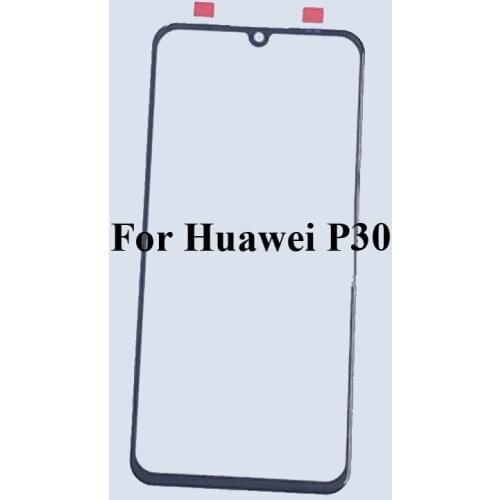 For Huawei P30 Front LCD Glass Lens touchscreen For Huawei p30 P 30 Touch screen Outer Screen Glass without flex
