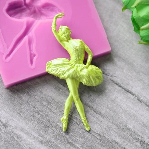 Ballet girl angel Fairy silicone fandont mold Silica gel moulds angel Chocolate molds candy mould silicone molds ballet moulds
