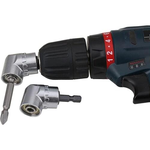 105 Degree Angle Drill Adapte Right Angle Driver Angle Extension Power Screwdriver Drill Attachment 1/4inch Hex Bit Drill Bit