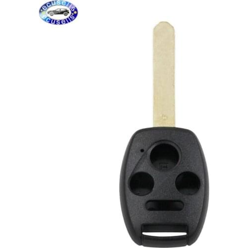 Replacement New 3+1/4 Button Remote Shell Case Fob For Honda Key Case