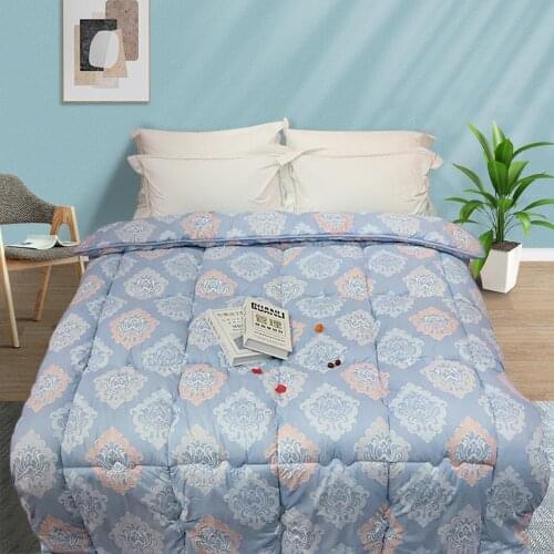 100% Polyester Winter Comforter Warm & Soft Printing Single Queen Size Duvet