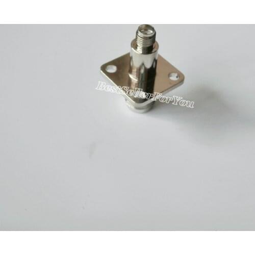 1Pcs Connector TNC Female To SMA Female Jack Flange Panel Mount Connector F/F RF Adapter