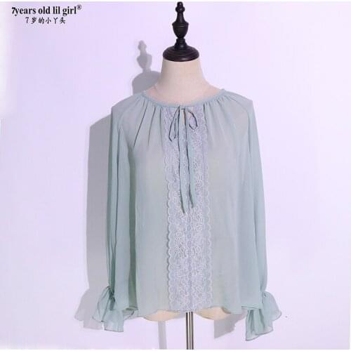 2021 Sexy Women Flamenco Spanish Dance Tops Shirts Chiffon Long Sleeve Blouses Dance Wear HA11