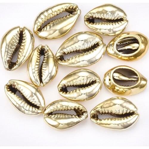 100pcs No Hole/Undrilled Cowrie Shell Beads Bracelet Necklace for jewelry making DIY Accessories Decor