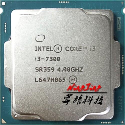 Intel Core i3-7300 i3 7300 4.0 GHz Dual-Core Quad-Thread CPU Processor 4M 51W LGA 1151