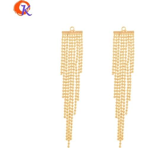 Cordial Design 20Pcs 11*64MM Jewelry Accessories/DIY Earrings Making/Chain Shape/Genuine Gold Plating/Hand Made/Earrngs Findings