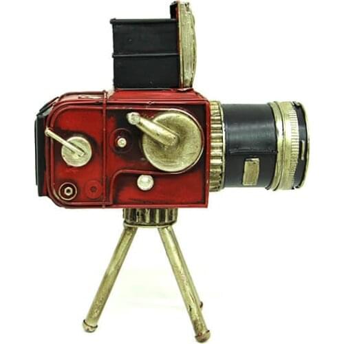 Decorative Metal Vintage Camera Pen Holder - Trinket, Miniature, Gift, Nostalgic,Vintage,Handmade, hand Painted, Quality Durable
