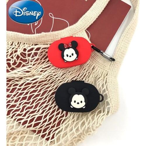 Disney Earphone Case With Hook for Xiaomi MI Redmi AirDots Headphones Cover TWS Bluetooth Earphone Wireless Charging Box Bags