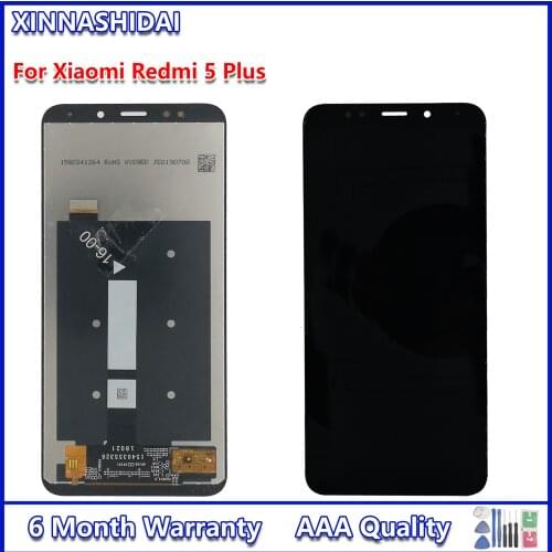 AAA Quality For Xiaomi Redmi 5 Plus LCD Display + Frame Touch Screen Redmi5 Plus LCD Digitizer Replacement Repair Parts
