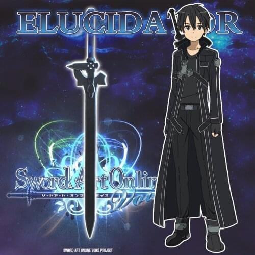 Kirigaya Kazuto Cosplay Foaming Rubber Sword PU Scabbard Set Adult Costume Props Kid Toy Halloween Cosplay Set Sword Art Online