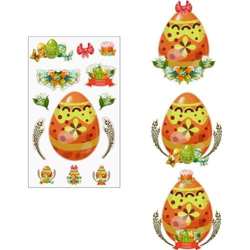 20 Sheet Stickers Easter Stickers Bulk Make Your own , Make A Face Easter Stickers for Eggs Bunny Chicken Flower Basket