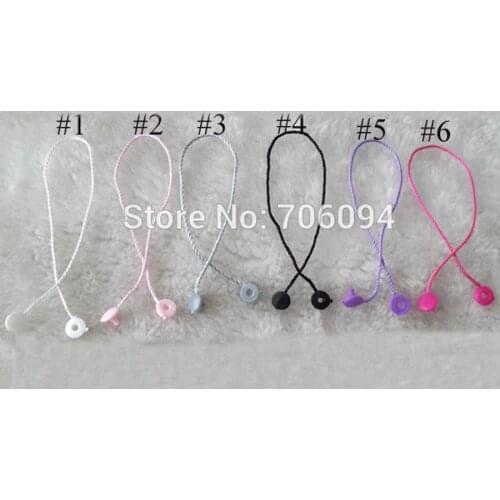 Hang tag plastic string Sling/seal tag stringing,Swing tag string seal,hangtag sling cord with buckle,1000pcs/lot