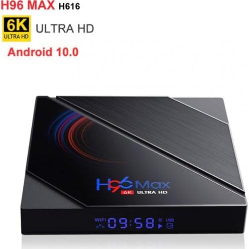 H96 Max H616 Smart TV Box Android 10.0 For Youtube HD WiFi 6K Android TV Box 4+64/32G Smart TV Set Top Box