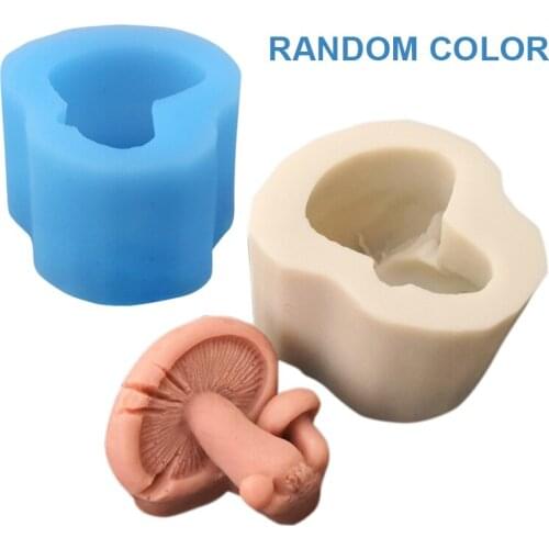 Silicone Soap Mould 3D Mushroom Shape Resin Mould For DIY Handmade Creative Mushroom Mold Home Bathroom Decorating Supplies