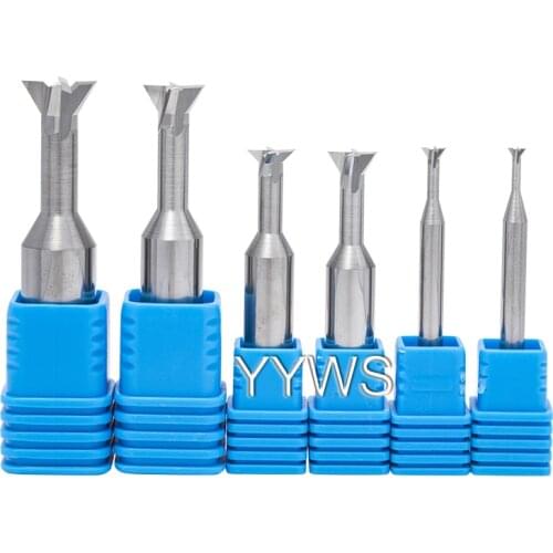 Solid Carbide Dovetail Cutter Cutting Dia 1/2/2.5/3/4/5/6/8/10/12/14/16mm Dovetail End Mill Cutter 60 Degree EndMills HRC55