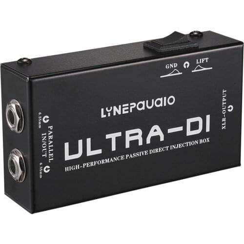 High-performance Passive DI-Box Direct Injection Box Balanced & Unbalance Audio Signal Converter with XLR TRS Interfaces