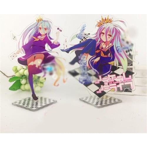 1pcs Anime Cartoon NO GAME NO LIFE Printed Acrylic Stand Figure Cosplay Prop Desk Decor Collectible Boy Girl Gift