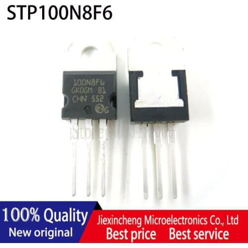 10PCS 100N8F6 STP100N8F6 TO220 100A 80V MOSFET TO-220 New original