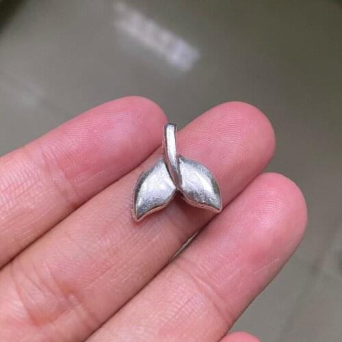 10pcs 16x15mm Whale Tail Fish Charm Mermaid Tail Pendant for Diy Handmade Necklace Accessories Jewelry Making Supplies