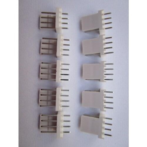 1000 Pcs 2510 Pitch 2.54mm 4 Pin Male Plug Connector Straight-pin