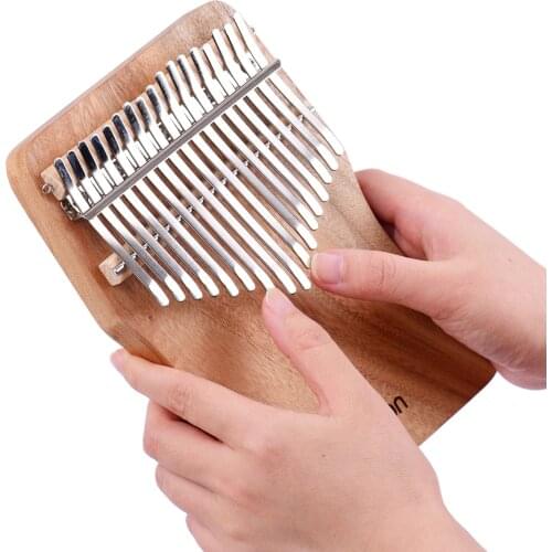 17-Key Thumb Piano Kalimba Camphorwood C Tone with Carry Bag Music Book Musical Scale Stickers Tuning Hammer Accompaniment Chain