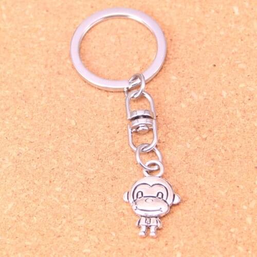 20Pcs double sides monkey Keychain Novelty Gadget Trinket Souvenir Christmas Gift Keychain Drop Shipping