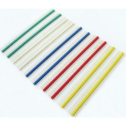 40Pin 2.54mm Single Row Straight Male Pin Header Connector Strip 4 PCB Ardunio Wholesale 10PCS