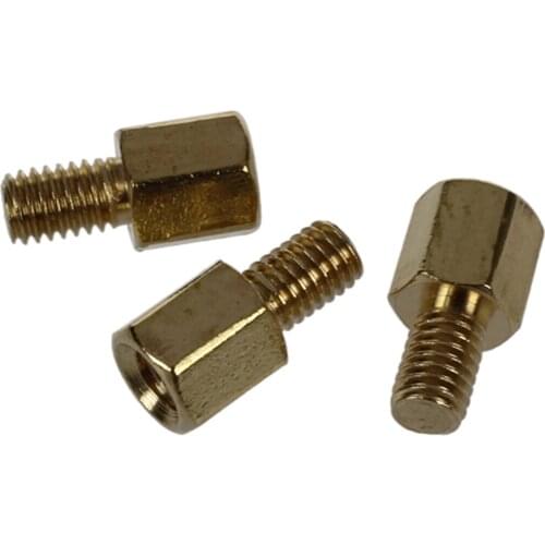 50 Pcs Brass Screw PCB Standoffs Hexagonal Spacers M3 Male x M3 Female 5mm