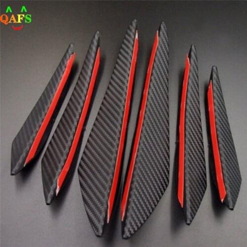 6Pcs/lot 3x Right+3x Left Carbon Fiber Style Car Front Bumper Lip Splitter Body Spoiler Canards