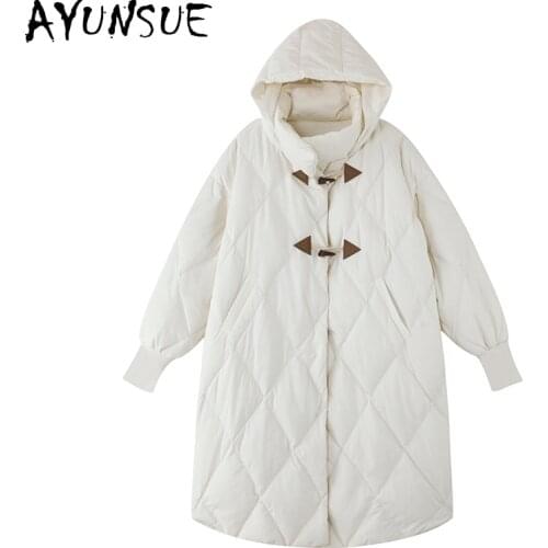 AYUNSUE Winter Jacket Women 2021 Hooded Black Coat Female Warm Oversize Parkas Womens Jacket Korean Style Casaco Feminino Gxy77