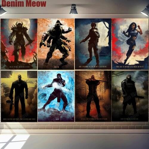 Fear The Warth of God Vintage Metal Tin Sign Home Bar Pub Bedroom Decor Gaming Characters Wall Sticker Classic Games Poster N337