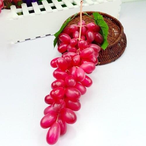 XL Artificial Plastic Fruit Fake Display Simulation Artificial Grapes Bunch Plastic Fake Fruit Food Home Decor Decoration