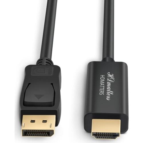 4K Displayport-DP to HDMI HDTV cable 5M 15ft 1080P Displayport male to HDMI male for HP Dell Lenovo Asus PC laptop monitors