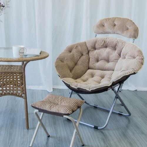 Recliner Home Lazy Adult Moon Chair Balcony Folding Modern Backrest Pumpkin Sofa Chair Sun Chair