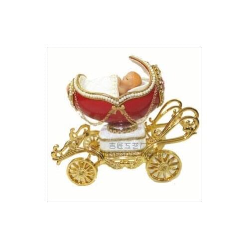 Cute baby pony car egg music box lover gift creative gift choice for Christmas music box
