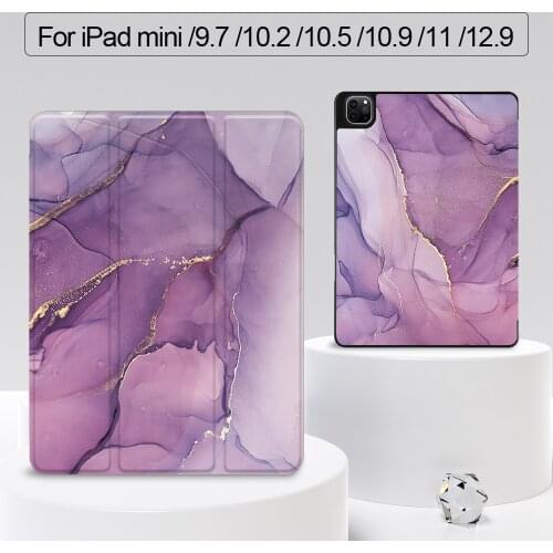 MTT 2020 Tablet Case For iPad Pro 12.9 4th 3rd Generation Soft TPU+PU Leather Flip Smart Cover Protective Funda With Pen Holder