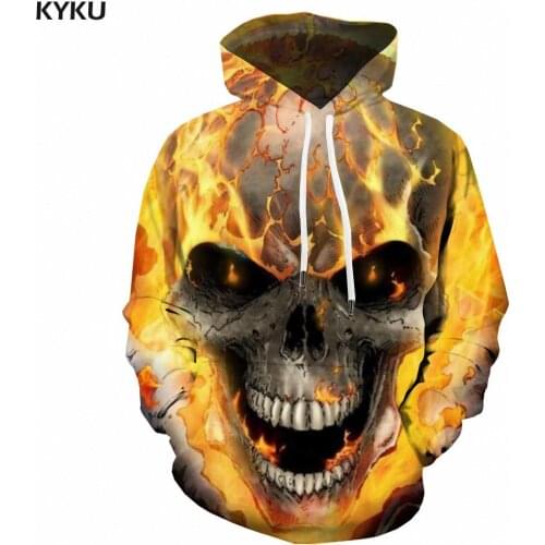3d Hoodies Skull Sweatshirts men Flame Hoodie Print Terror Hoody Anime Skeleton Sweatshirt Printed Long Sleeve Streetwear Winter
