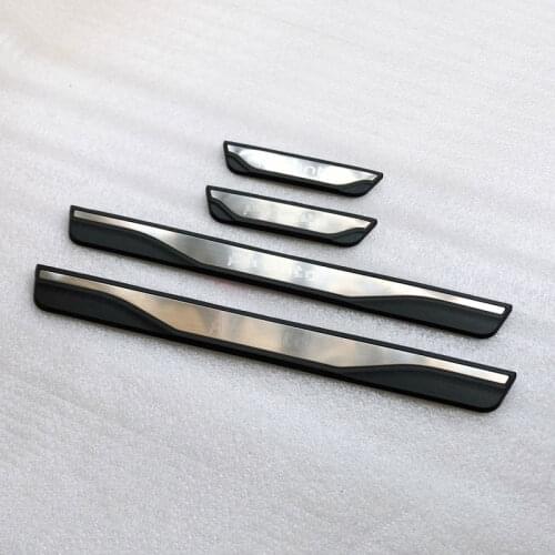 For Kia Picanto 2012 2013 2015 2017 2018 Door Sill Scuff Plate Welcome Pedal Strip Metal Plastic Trim Car Styling Accessories