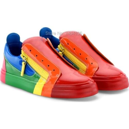 New Arrival Spring Waterproof Comfortable Casual Men Shoes Height Increasing Fashion Style Multi-color Rainbow Male Casual Shoes