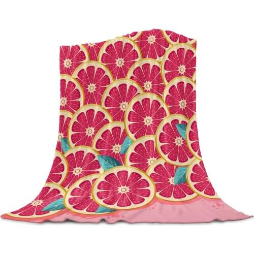 Living Room Sofa Blanket Fruit Blood Orange Fresh Children Soft Throw Blanket Travel Airplane Hotel Portable Warm Thin Blanket