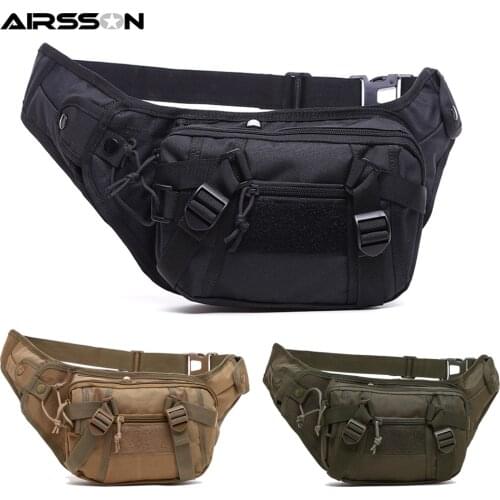 Tactical Waist Pack Bag Military Crossbody Shoulder Messenger Bag Fanny Pack Sling Shoulder Bags for Outdoor Hunting Camping