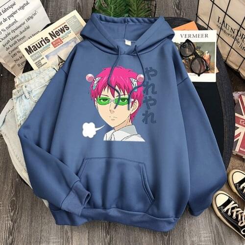 Hoodies Women Saiki K Kusuo Anime Womens Sweatshirts 2021 Autumn Winter Pullover Fleece Hoodie Female Harajuku Japanese Hooded