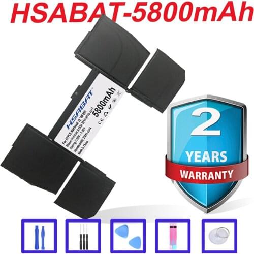 Top Brand 100% New 5800mAh A1527 Battery for APPLE MacBook 12 " Retina A1534 2015-2016-2017 year MF855 MJY32 MK4M2 in stock