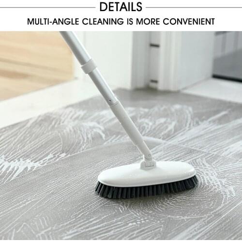 High Quality Telescopic Alloy Long Handle Brush Bathroom Cleaning Brush Bathroom Bath Brush Tiles Tile Floor Brush Kitchen Tools