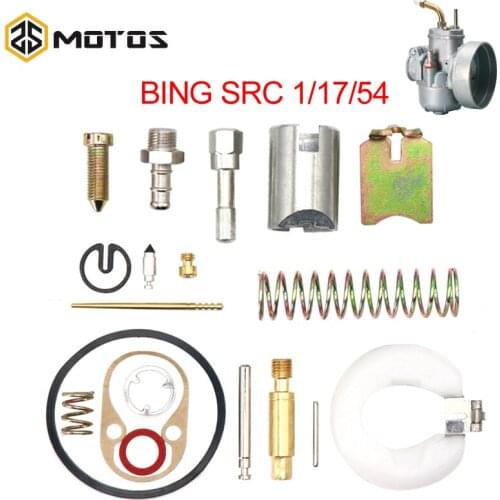 ZS MOTOS Carburetor Repair Kit For BING SRC 1/17/54 Zundapp Hercules Kreidler Puch 17mm CARB Spare Parts For BING Repair Kit